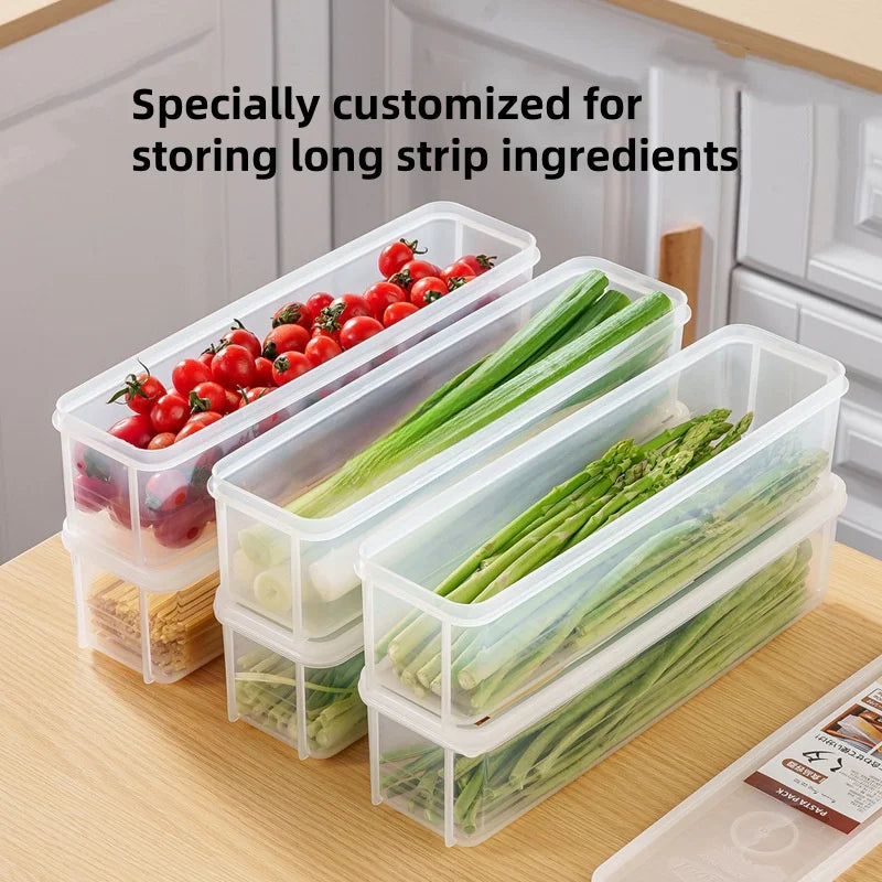 4-Piece Rectangular Food Storage Container Set