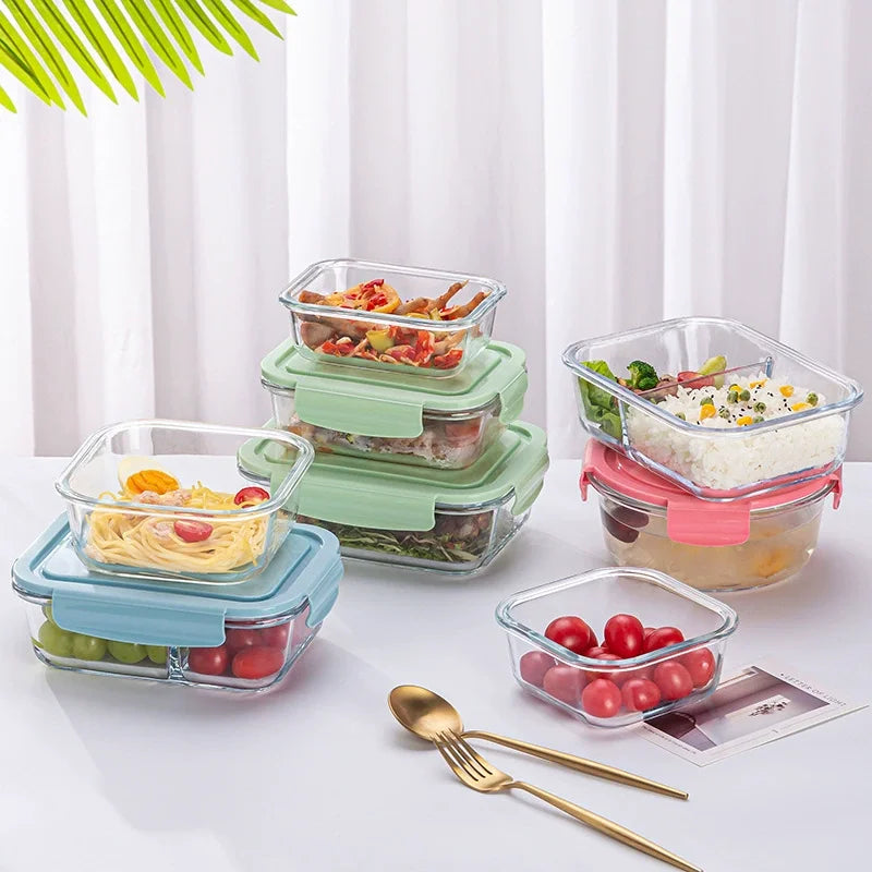 Glass Bento Lunch Box with Lid