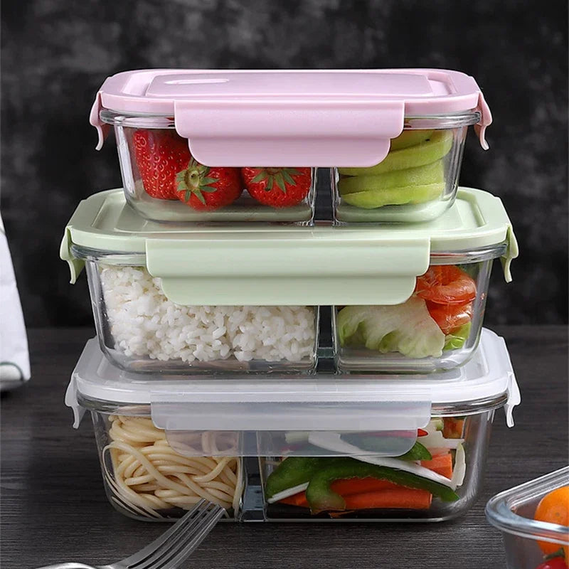 Glass Bento Lunch Box with Lid