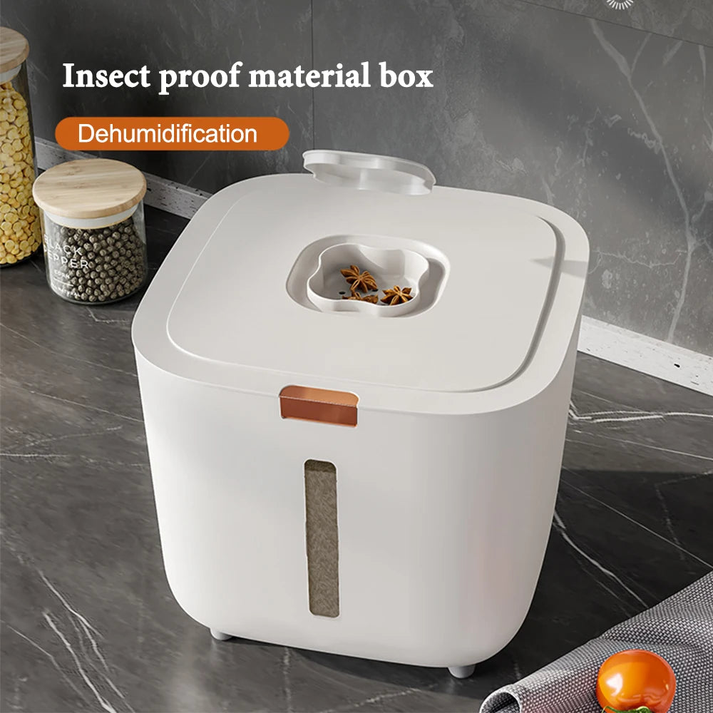 Airtight Food Storage Container - 5/10kg Insect & Moisture Proof Rice Bin